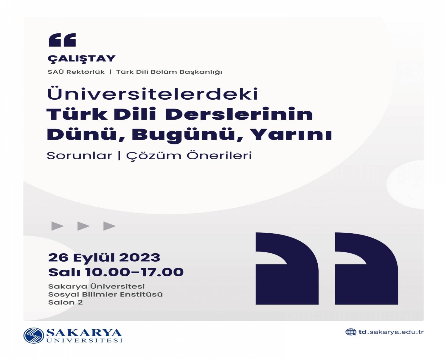 Üniversitelerdeki Türk Dili Derslerinin Dünü, Bugünü, Yarını adlı çalıştayı gerçekleştirdik.